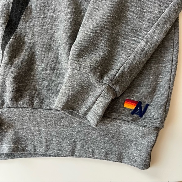 NWT Aviator Nation Bolt Crew Sweatshirt - Heather Grey - Picture 6 of 6